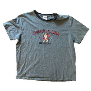 Disneyland Resort Shirt Womens XXL Grey Grumpy Dwarf Short Sleeve
